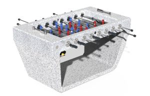 Calciobalilla in calcestruzzo